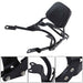 DURAFORCE For Bonneville T100 T120/Black Backrest Sissy Bar w/ Luggage Rack 2016-2024 US