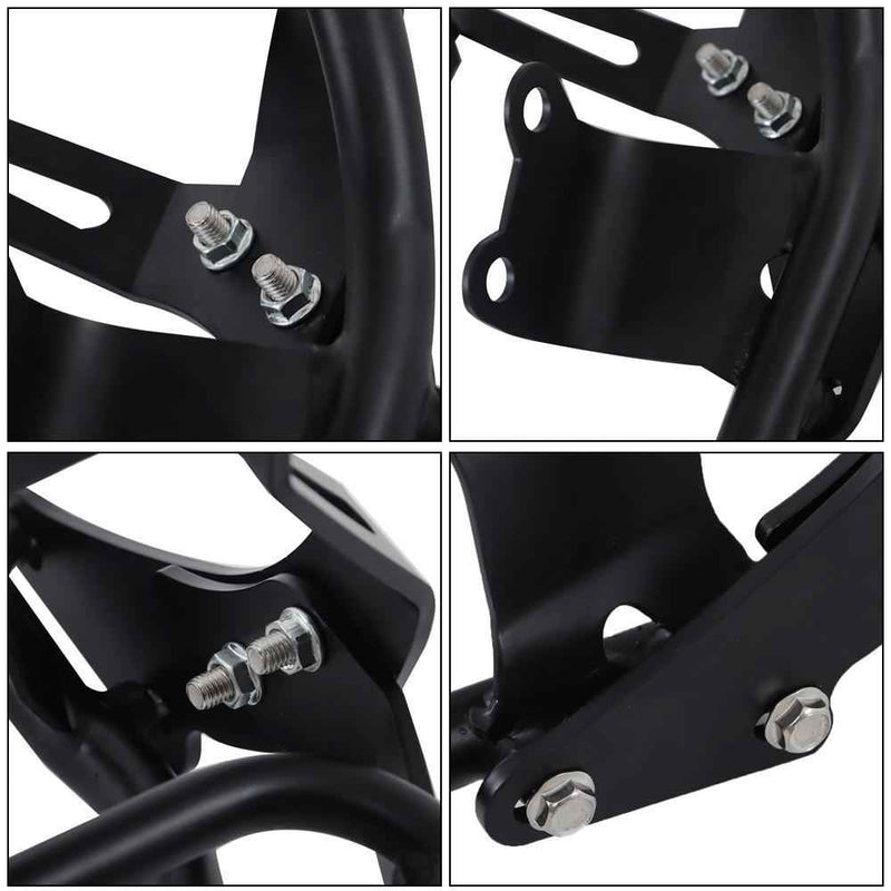 DURAFORCE For Bonneville T100 T120/Black Backrest Sissy Bar w/ Luggage Rack 2016-2024 US