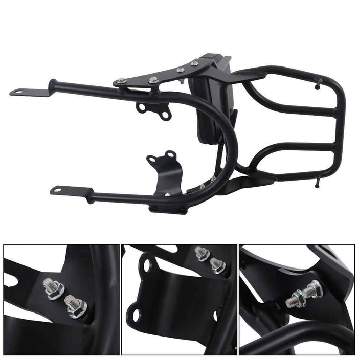 DURAFORCE For Bonneville T100 T120/Black Backrest Sissy Bar w/ Luggage Rack 2016-2024 US
