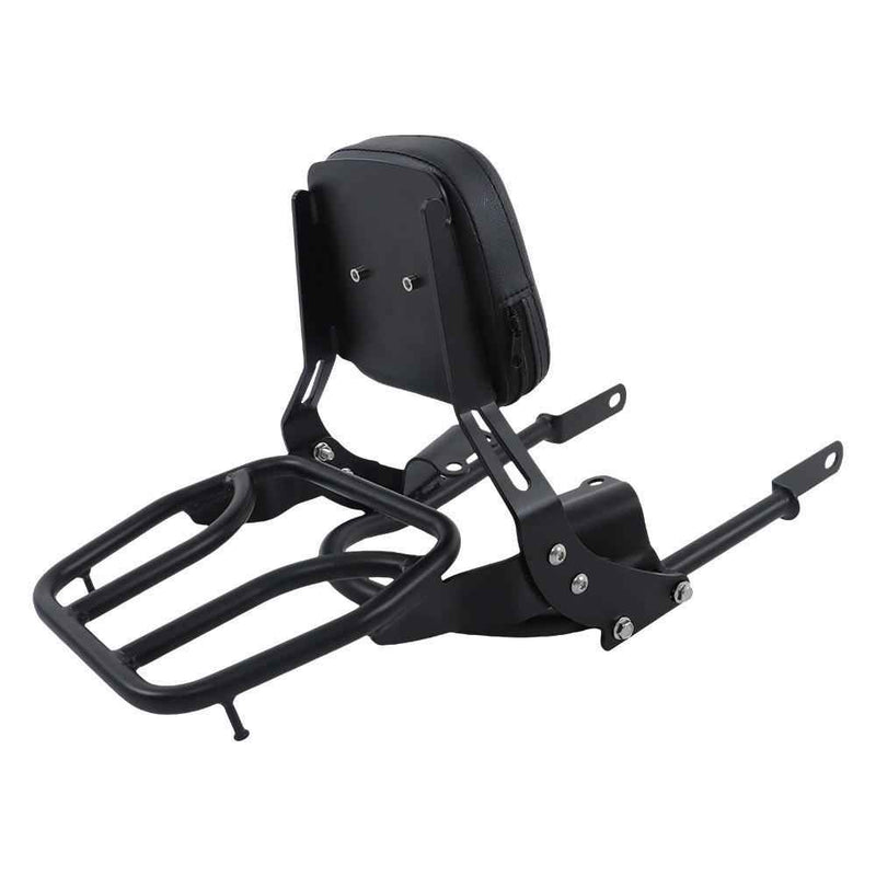 DURAFORCE For Bonneville T100 T120/Black Backrest Sissy Bar w/ Luggage Rack 2016-2024 US