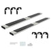 DURAFORCE Silver Side Steps For Chevy Silverado 1500 Double Cab 19-2023 Running Boards 6"