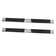 DURAFORCE Silver Side Steps For Chevy Silverado 1500 Double Cab 19-2023 Running Boards 6"