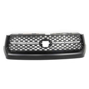 DURAFORCE For Toyota Tundra 2014-2020 Hood Bulge Molding Grill+Front Grille Glossy Black