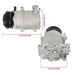 DURAFORCE AC A/C Compressor and Clutch Assy For Ford Focus 2004-2012 Ford C-MAX 2007-2010