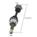 DURAFORCE 2x 4WD Front CV Axle 60-1430 For Chevrolet Silverado 1500 4.3L 5.3L 2007-2020