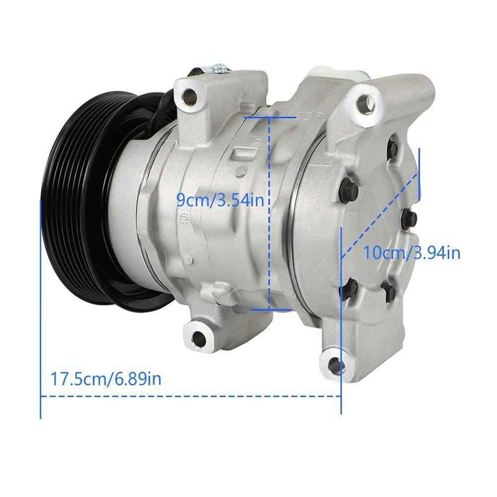 DURAFORCE A/C Compressor w/Clutch For Toyota Hilux 2.5L 2.7L 3.0L 2005-2014 15 4472608020