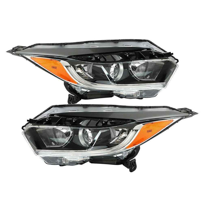 DURAFORCE Halogen w/LED DRL Headlights Replacement Pair For Honda Hrv Hr-V 2019 2020 2021