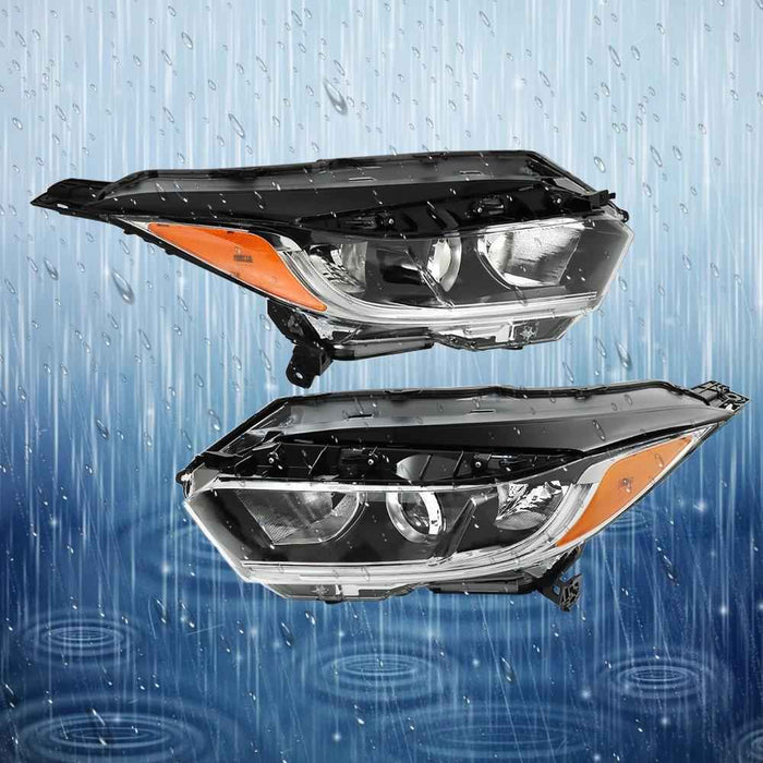 DURAFORCE Halogen w/LED DRL Headlights Replacement Pair For Honda Hrv Hr-V 2019 2020 2021
