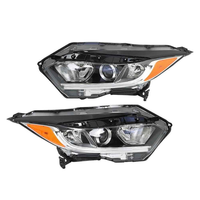 DURAFORCE Halogen w/LED DRL Headlights Replacement Pair For Honda Hrv Hr-V 2019 2020 2021