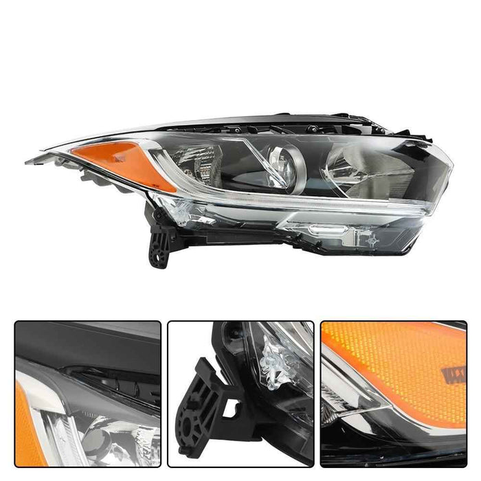 DURAFORCE Halogen w/LED DRL Headlights Replacement Pair For Honda Hrv Hr-V 2019 2020 2021