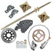 DURAFORCE Live Axle Kit 44" w/ Brake Assembly Chain Sprocket For Go Kart Quad ATV US New