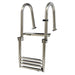 DURAFORCE Durable 4 Step Stainless Steel Telescoping Boat Ladder Foldable Premium USA