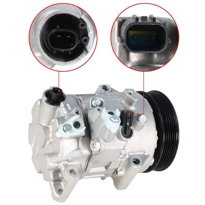 DURAFORCE Front A/C Compressor + Clutch 883100R014 For Toyota Camry RAV4 2.5L l4 GAS DOHC