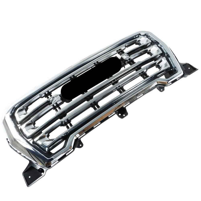 DURAFORCE Grill Front Upper Bumper Grille Chrome For GMC Sierra 1500 SLT 2019 2020 2021