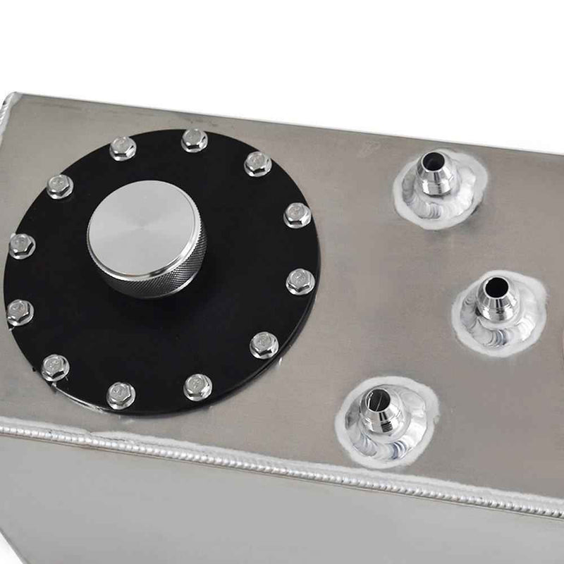 DURAFORCE 17 Gallon/64L Slim Aluminum Race/Drift Fuel Cell Gas Tank+Level Sender
