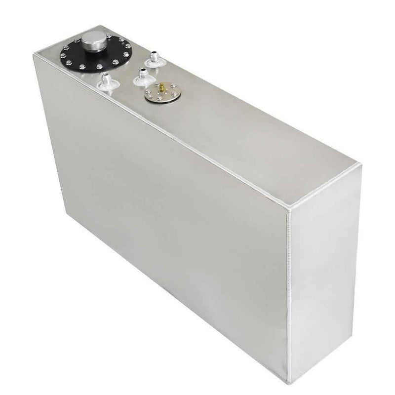 DURAFORCE 17 Gallon/64L Slim Aluminum Race/Drift Fuel Cell Gas Tank+Level Sender