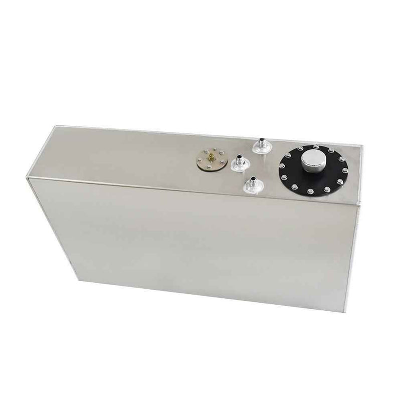 DURAFORCE 17 Gallon/64L Slim Aluminum Race/Drift Fuel Cell Gas Tank+Level Sender