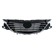 DURAFORCE Front Bumper Upper Grille For Mazda CX9 2016-22 Plastic Black+Chrome TK49-50712