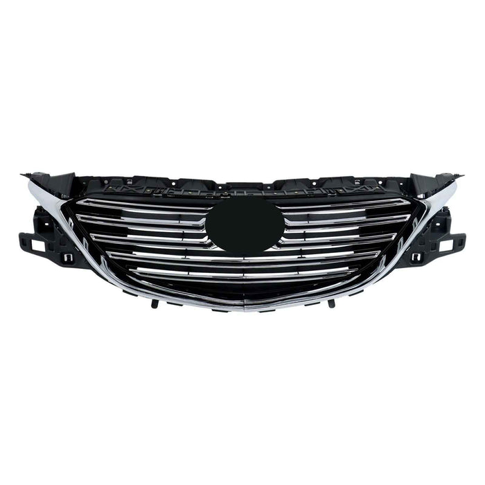 DURAFORCE Front Bumper Upper Grille For Mazda CX9 2016-22 Plastic Black+Chrome TK49-50712