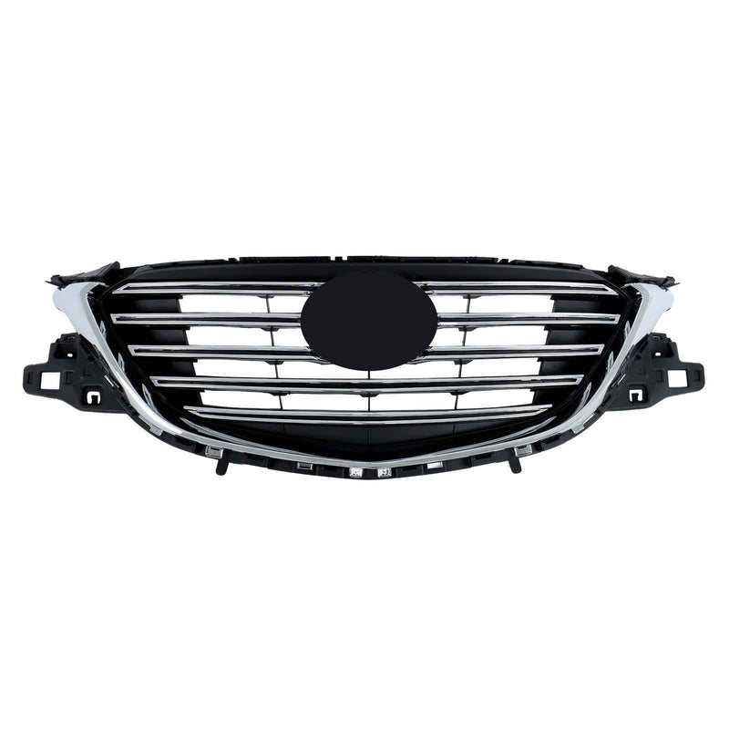 DURAFORCE Front Bumper Upper Grille For Mazda CX9 2016-22 Plastic Black+Chrome TK49-50712