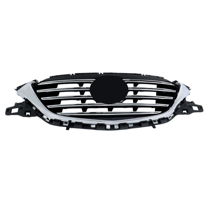DURAFORCE Front Bumper Upper Grille For Mazda CX9 2016-22 Plastic Black+Chrome TK49-50712