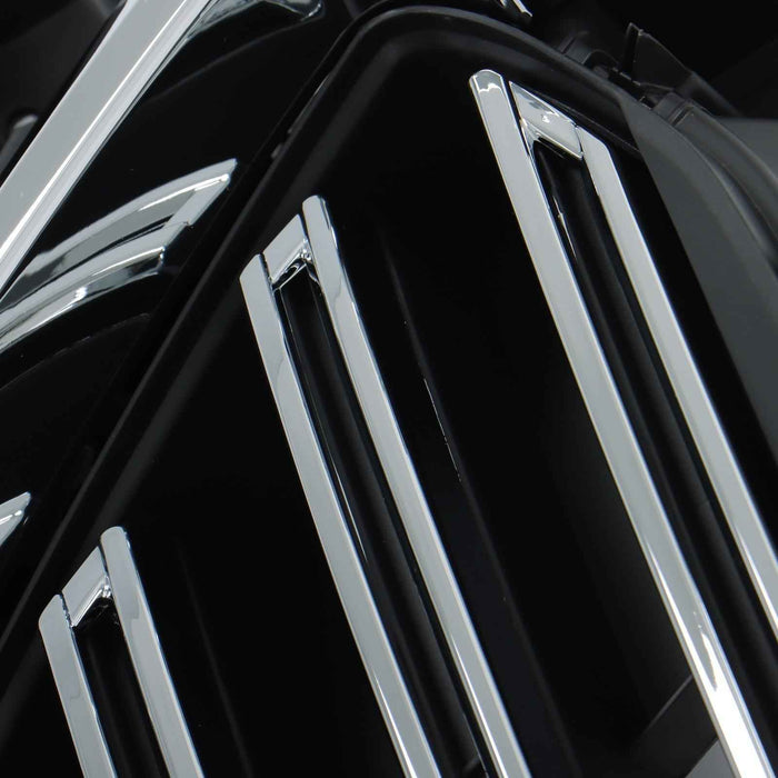 DURAFORCE Front Bumper Upper Grille For Mazda CX9 2016-22 Plastic Black+Chrome TK49-50712