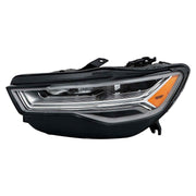 DURAFORCE Driver LED Headlight For Audi A6 S6 2016 2017 2018 Without Matrix Module Black