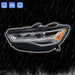 DURAFORCE Driver LED Headlight For Audi A6 S6 2016 2017 2018 Without Matrix Module Black