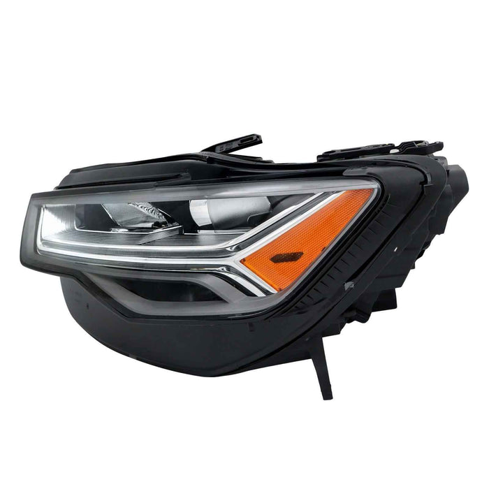 DURAFORCE Driver LED Headlight For Audi A6 S6 2016 2017 2018 Without Matrix Module Black