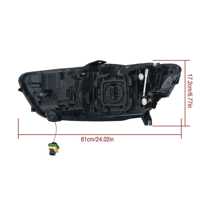 DURAFORCE Headlight Headlamp For 16 17 2018 Audi A6 S6 Without Matrix Module Right LED