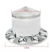 DURAFORCE Chrome Hub Cover Kit 33mm Axle Covers Spiked Front & Rear Semi Truck Wheel