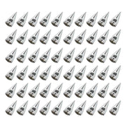 DURAFORCE Chrome Hub Cover Kit 33mm Axle Covers Spiked Front & Rear Semi Truck Wheel