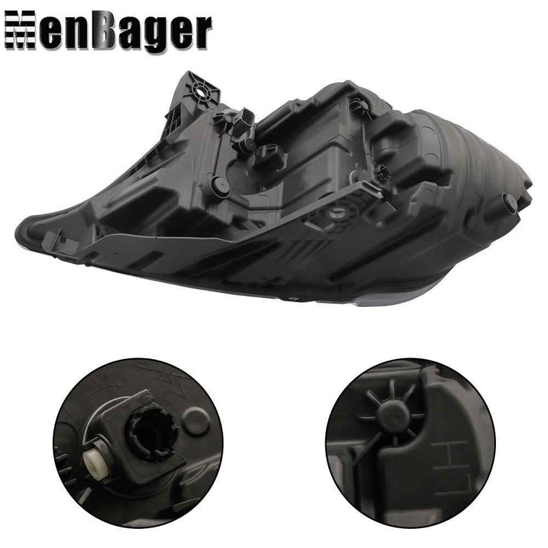 DURAFORCE Headlight Assembly Black For Dodge Durango 2021 2022 2023 Left Side LED Clear