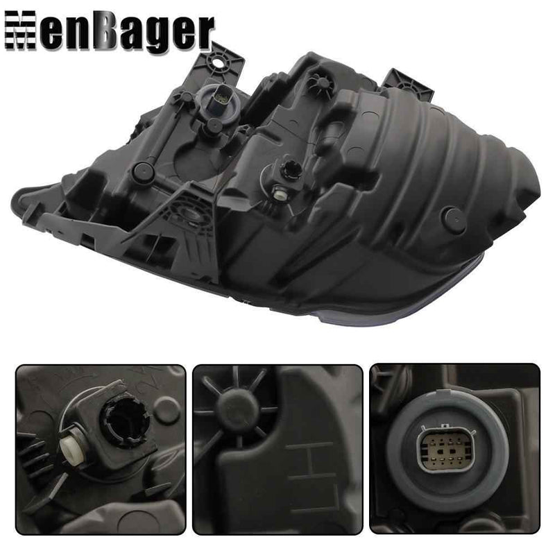 DURAFORCE Headlight Assembly Black For Dodge Durango 2021 2022 2023 Left Side LED Clear