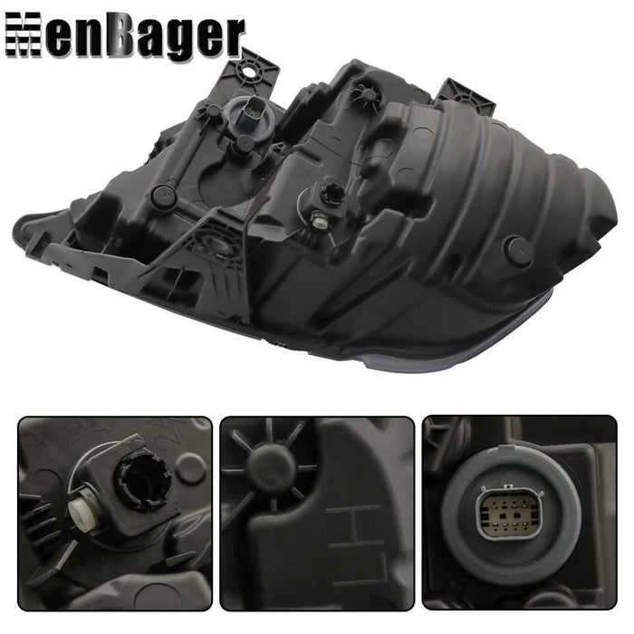 DURAFORCE Headlight Assembly Black For Dodge Durango 2021 2022 2023 Left Side LED Clear