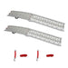 DURAFORCE 7.5' Aluminum Folding Loading Ramps For Truck Motorcycle Lawn Mower 2pcs ATV UTV