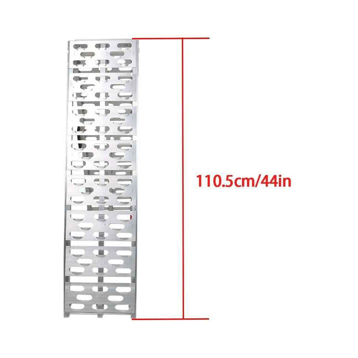 DURAFORCE 7.5' Aluminum Folding Loading Ramps For Truck Motorcycle Lawn Mower 2pcs ATV UTV