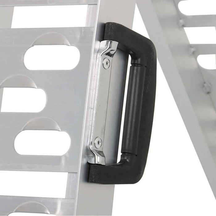 DURAFORCE 7.5' Aluminum Folding Loading Ramps For Truck Motorcycle Lawn Mower 2pcs ATV UTV