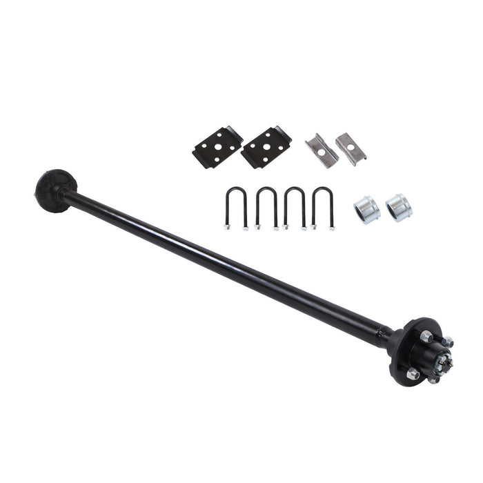 DURAFORCE 2000lbs Trailer Axle Boat Trailer Cargo 4 lug 56.5' Hub Face 46.5' Spring Center