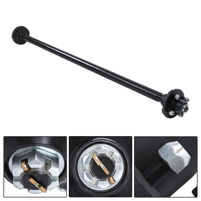 DURAFORCE 2000lbs Trailer Axle Boat Trailer Cargo 4 lug 56.5' Hub Face 46.5' Spring Center