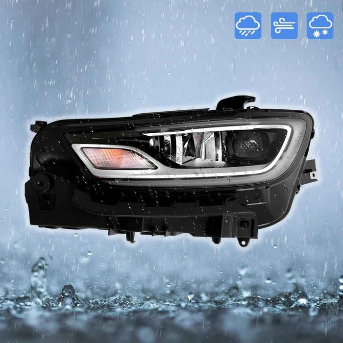 DURAFORCE Driver Headlight Assy Clear LED For 2021 2022 2023 Chrysler Pacifica Black Clear