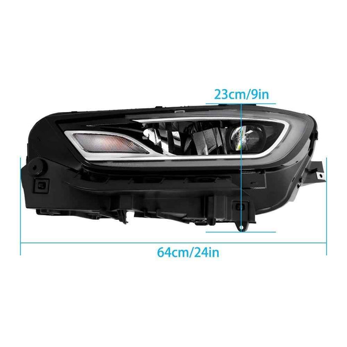 DURAFORCE Driver Headlight Assy Clear LED For 2021 2022 2023 Chrysler Pacifica Black Clear