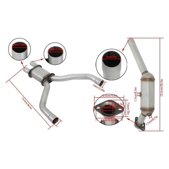 DURAFORCE For Ford Thunderbird 2003-05 Lincoln LS 2003-06 3.9L Y Pipe Catalytic Converter
