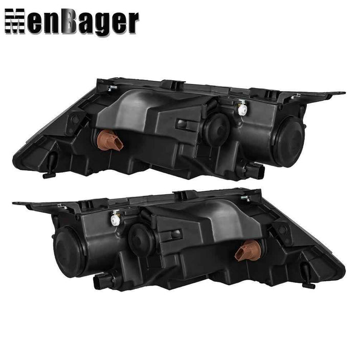 DURAFORCE Black Halogen Projector Headlight Assy Right&Left Side For 2010-2012 Ford Fusion