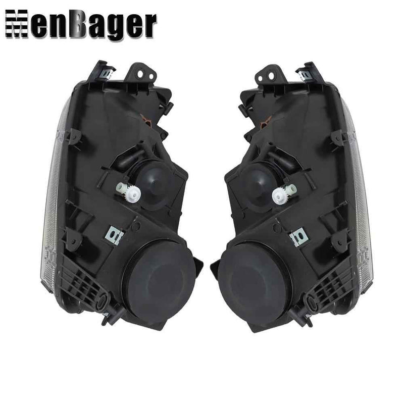 DURAFORCE Black Halogen Projector Headlight Assy Right&Left Side For 2010-2012 Ford Fusion