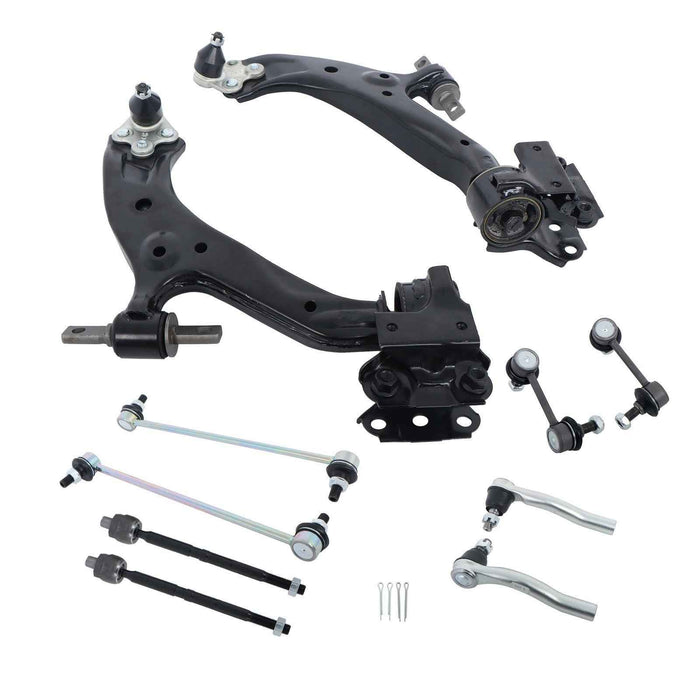 DURAFORCE K750156 Suspension Kit Control Arms Tie Rod Sway Bar Link For 12-14 Honda CR-V