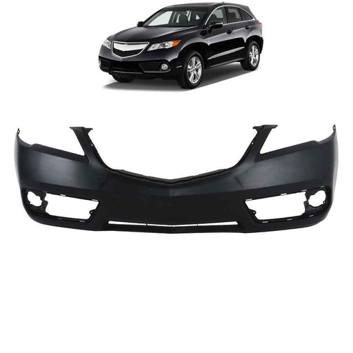 DURAFORCE AC1000179 Primed Front Bumper Cover Plastic Black For Acura RDX 2013 2014 2015