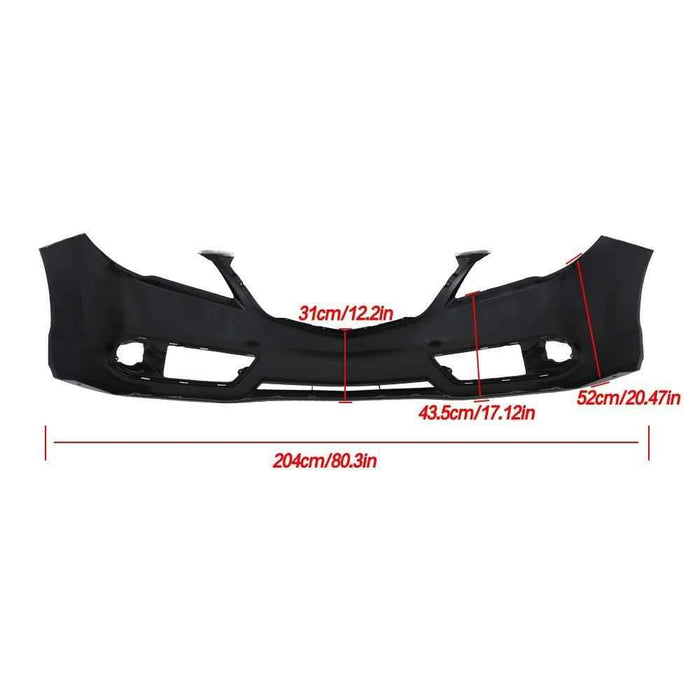 DURAFORCE AC1000179 Primed Front Bumper Cover Plastic Black For Acura RDX 2013 2014 2015