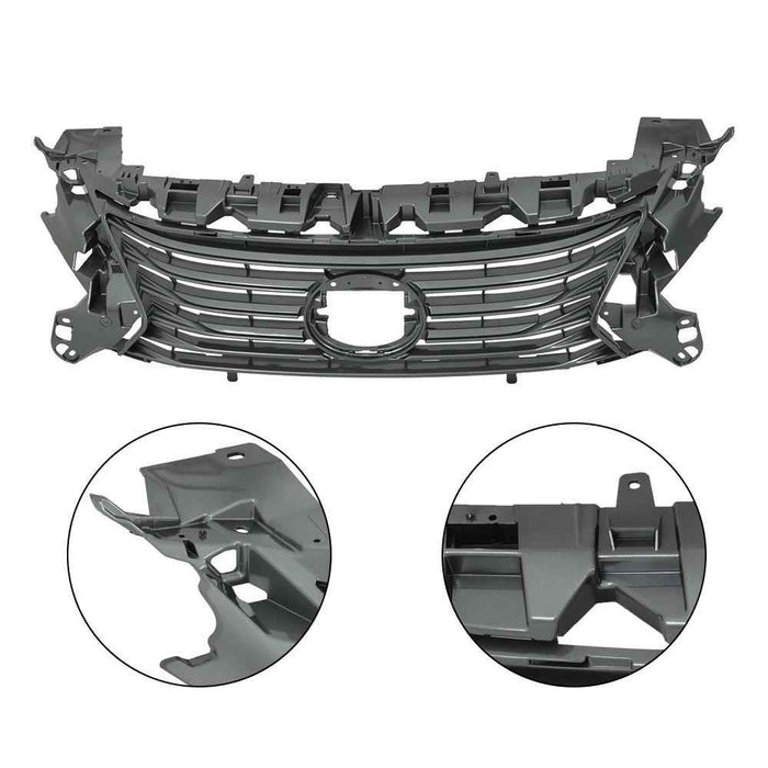 DURAFORCE 4Pcs Front Bumper Grille Molding Trim For Lexus ES300H ES350 2016 2017-2018