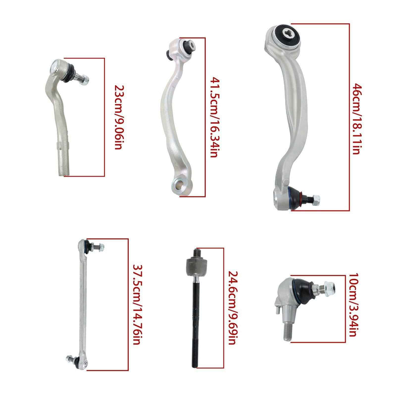 DURAFORCE 2123308100 Front Control Arm w/Ball Joint Sway Bar Link For MercedesBenz E400 14